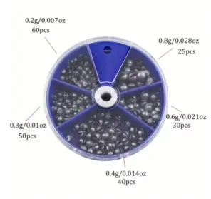 קופסת 205 משקולות מעיכה פקמן לדיג בוס