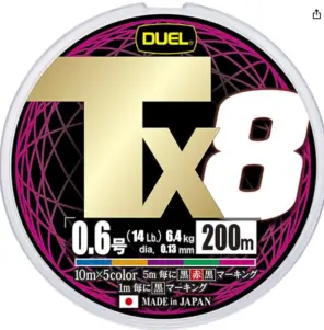 חוט בד לדיג ז'רז'ור DUEL Tx8