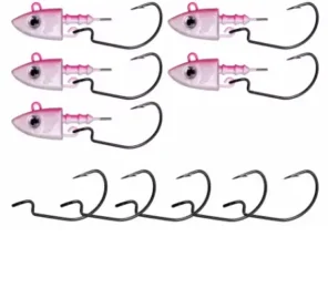Jig Hook Body Silicone Black Minnow - 25