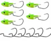 Jig Hook Body Silicone Black Minnow - 25