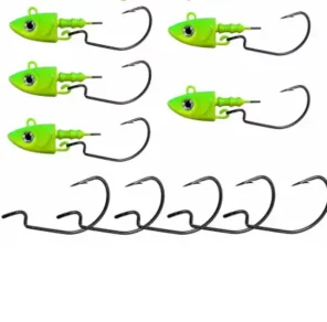 Jig Hook Body Silicone Black Minnow - 25