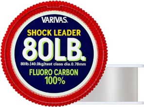 VARIVAS 80lb fluorocarbon shock leader for saltwater fishing