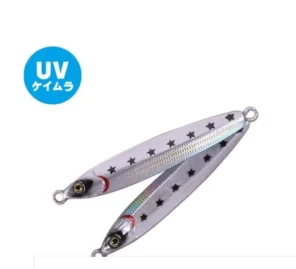 Xesta Scramble Turbo SLJ 80g metal jig in silver UV color for predator fishing