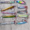 Bundle of 10 Jigs 17-20 g Multi Color Jig Lures Recommended for Fishing Predator Fish Sea Babajig