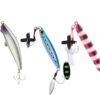 Bonito fishing lures bundle including minnow, spoon and jig recommended for predator fish