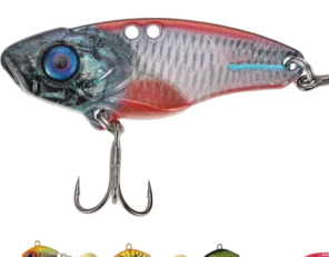Metal Vibe cicada lure in blue-purple color for predator fishing