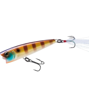 YO-ZURI 3DB Popper Floating 75mm in blue-gold color for saltwater fishing