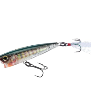 YO-ZURI 3DB Popper Floating 75mm in green-silver color for saltwater fishing