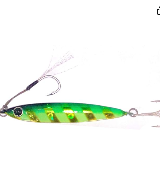 Zeake R Sardine fast jig in green-blue color for predator saltwater fishing