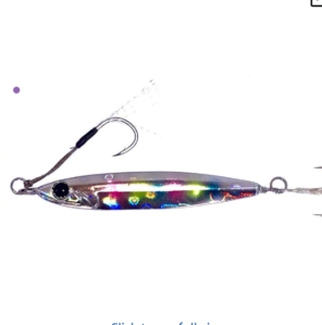 Zeake R Sardine fast jig in silver-purple color for saltwater fishing
