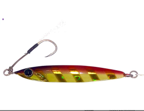 ג'יג פאסט Zeake R Sardine זהב-סגול – דמוי ג'יג מומלץ לדיג דגים טורפים בים בישראל | חנות דיג BABAJIG בתל אביב