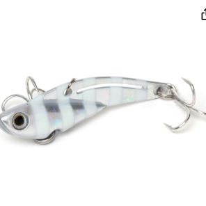 ציקדה מתכתית Jackson Teppan Vib 3 גרם כסוף-זברה – דמוי מומלץ לדיג דגים טורפים בים בישראל | חנות דיג BABAJIG בתל אביב