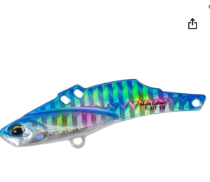 ציקדה DUO Metal Garage PLATE-VIB כחול – דמוי מומלץ לדיג דגים טורפים בים בישראל | חנות דיג BABAJIG בתל אביב