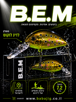 B.E.M - דמוי קראנק רעשן 7.2 גרם 55 מ"מ